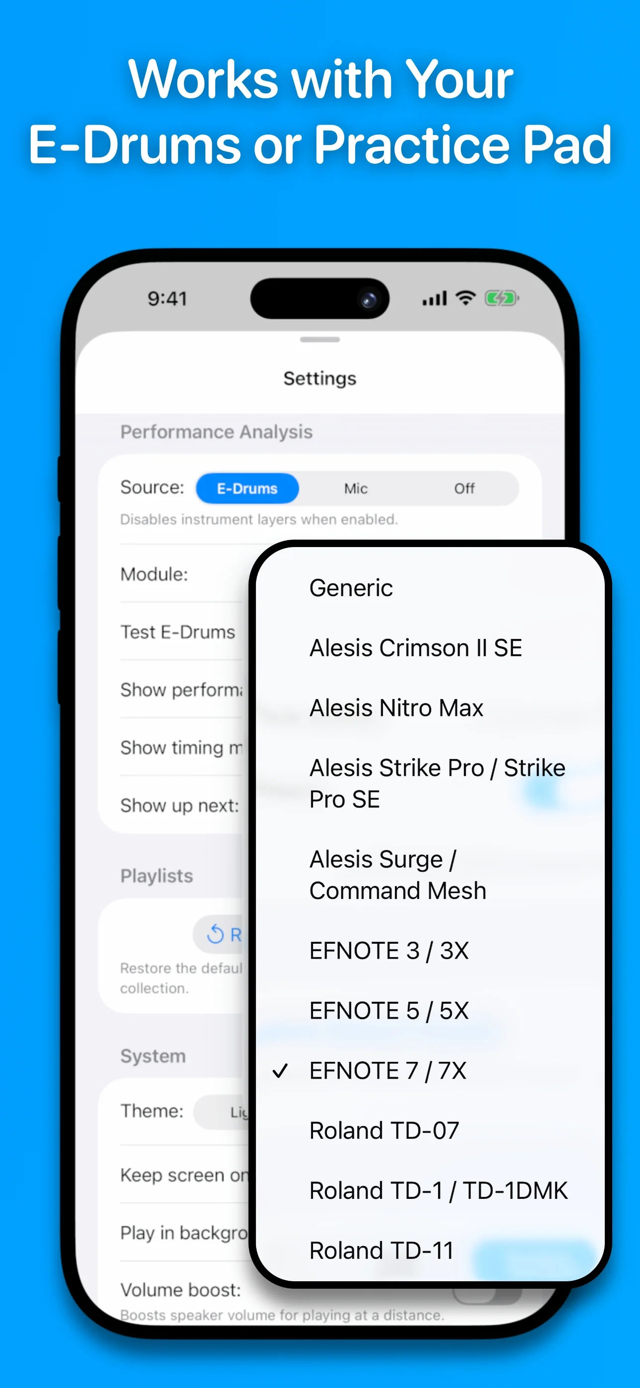 Drumr on iPhone - Tempo control