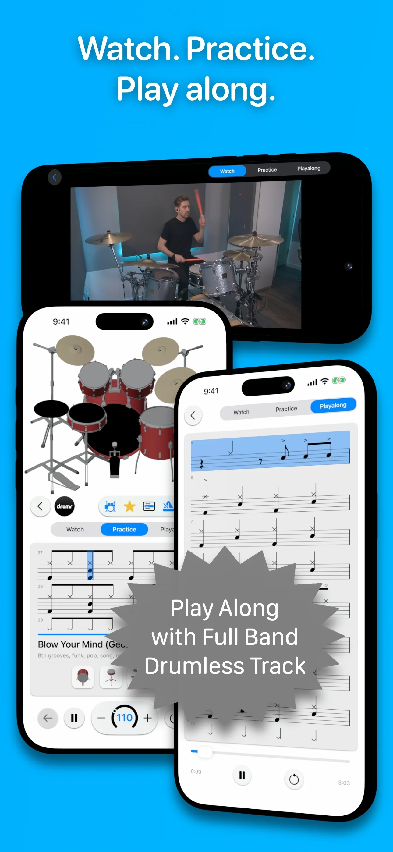 Drumr on iPhone - Up Next suggestions